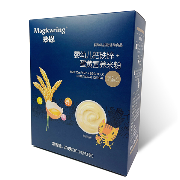 妙恩嬰幼兒鈣鐵鋅+蛋黃營(yíng)養(yǎng)米粉