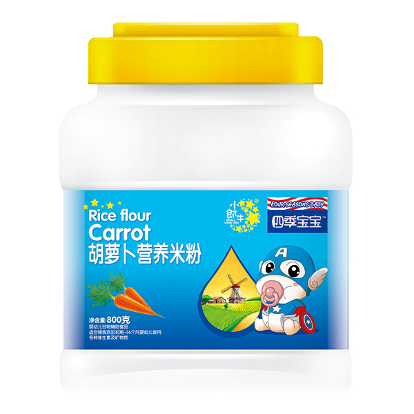 四季寶寶營(yíng)養(yǎng)米粉桶裝-胡蘿卜