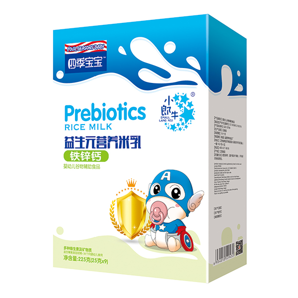 四季寶寶益生元營養(yǎng)米乳盒裝-鐵鋅鈣