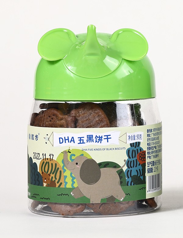 小象散步DHA五黑餅干