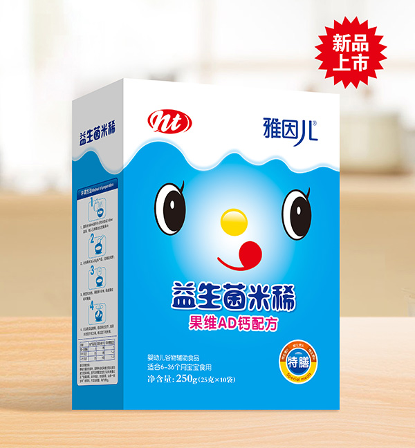 雅因兒果維AD鈣配方益生菌米稀 盒裝