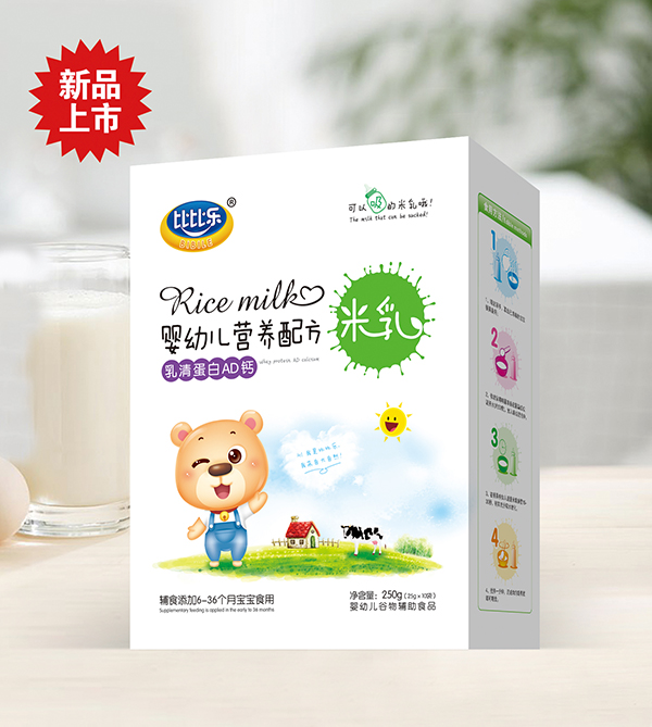 比比樂乳清蛋白AD鈣營(yíng)養(yǎng)配方米乳 盒裝