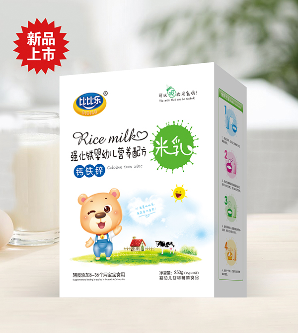 比比樂鈣鐵鋅營(yíng)養(yǎng)配方米乳 盒裝