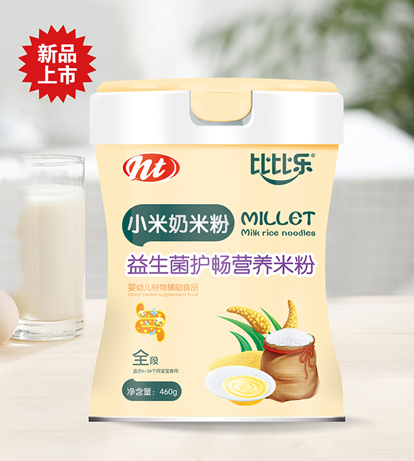 比比樂益生菌護(hù)暢小米奶米粉 聽裝