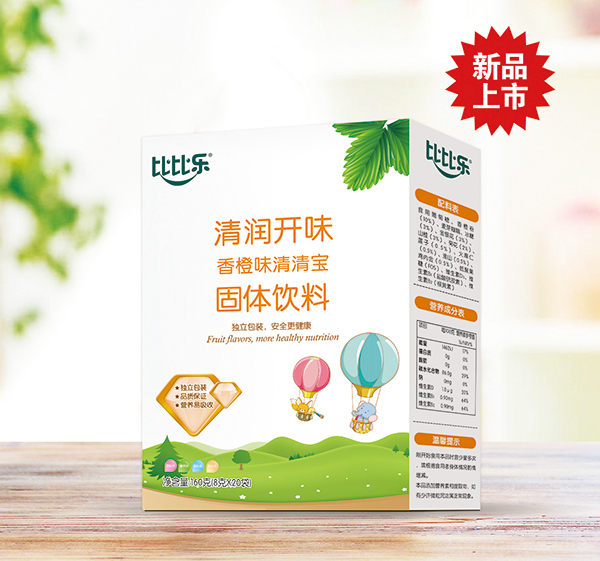 比比樂(lè)清潤(rùn)開(kāi)味香橙味清清寶 盒裝