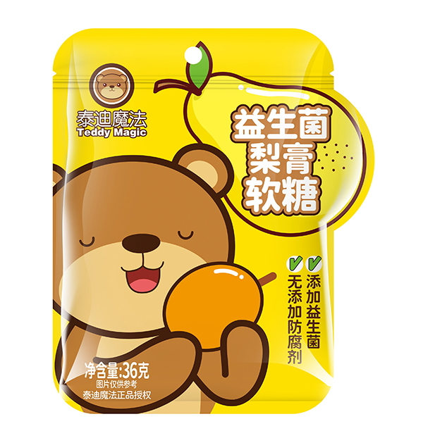 泰迪魔法益生菌梨膏軟糖
