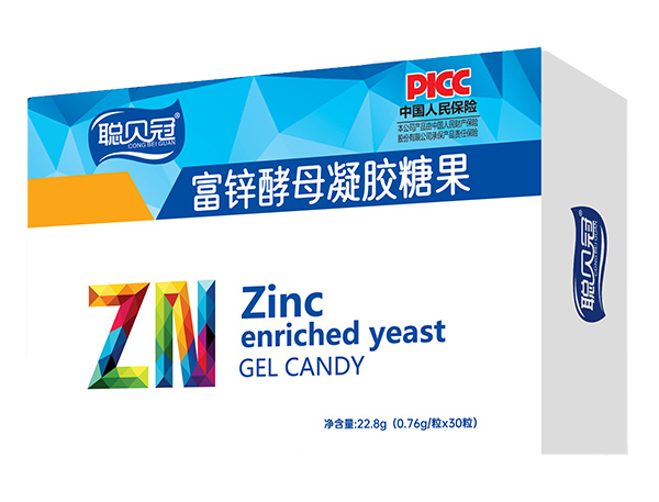 聰貝冠富鋅酵母凝膠糖果盒裝