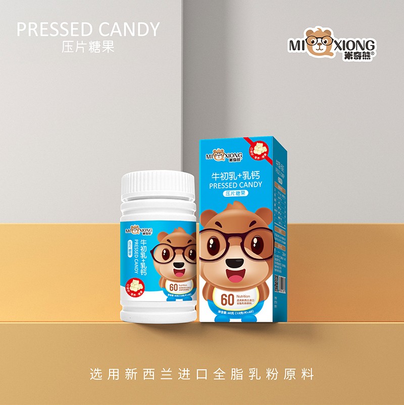 米奇熊牛初乳+乳鈣壓片糖果