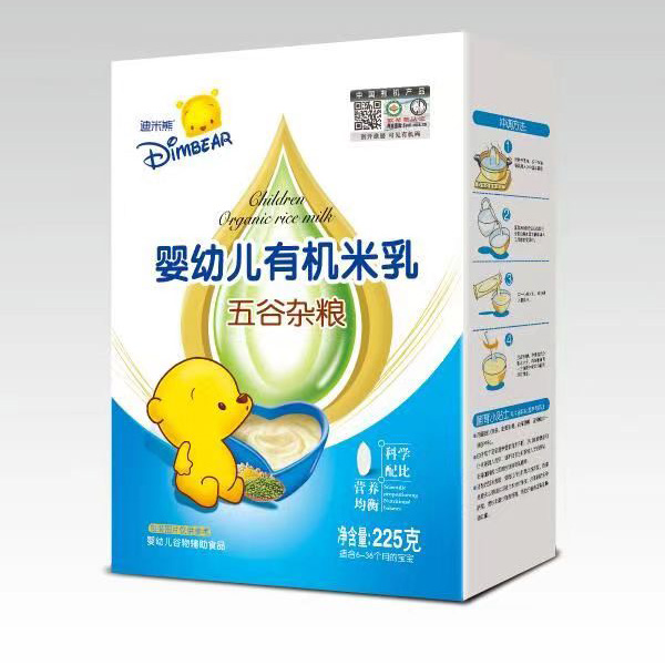 迪米熊嬰幼兒有機米乳-五谷雜糧盒裝