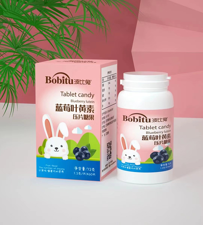 波比兔藍(lán)莓葉黃素壓片糖果