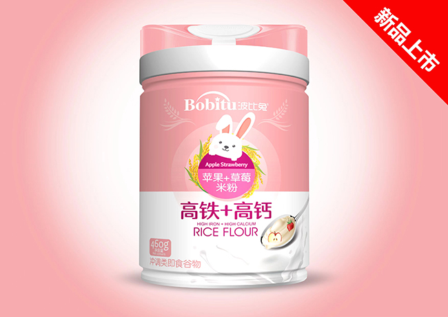 波比兔高鐵+高鈣(蘋(píng)果+草莓)米粉