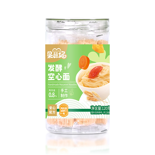 果蔬妃發(fā)酵空心面 雞內(nèi)金胡蘿卜味