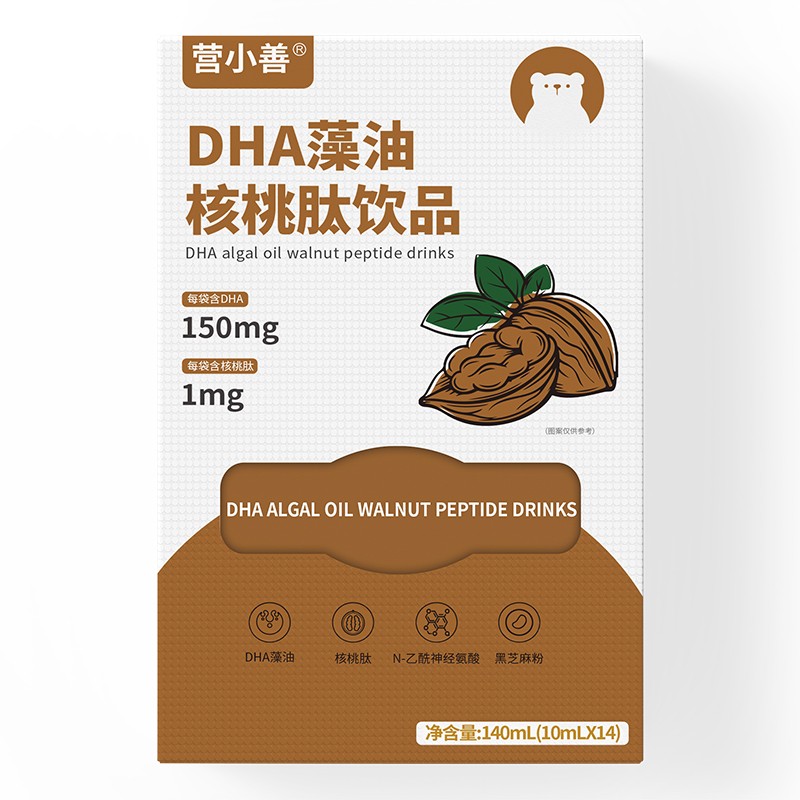 營小善DHA藻油核桃肽飲品