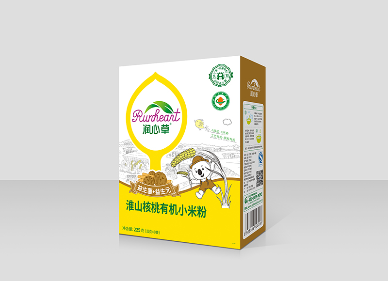 潤心草淮山核桃有機小米粉225克