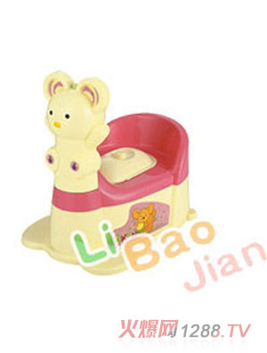 麗寶健卡通紅嬰兒座便器