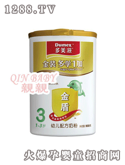 多美滋金裝多學(xué)1加幼兒配方奶粉900克
