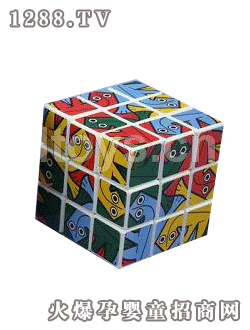 國佳5.7CM圖案貼紙魔方