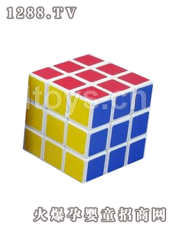 國佳5.7cm貼紙白色魔方