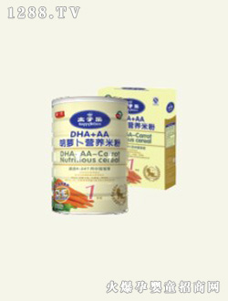 太子樂DHA+AA胡蘿卜營養(yǎng)米粉(1階段)