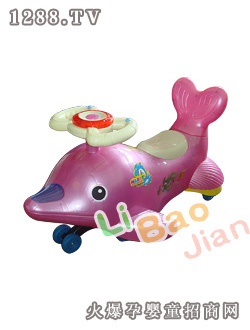 麗寶健海豚音樂(lè)扭扭車(chē)