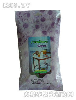 安柔紫色包裝濕巾