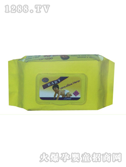 安柔黃色包裝濕巾