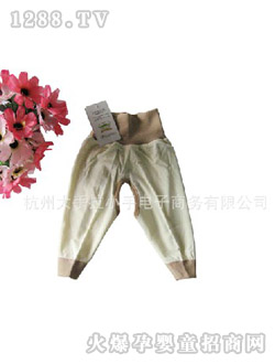 哆啦小貝嬰兒開襠高腰褲