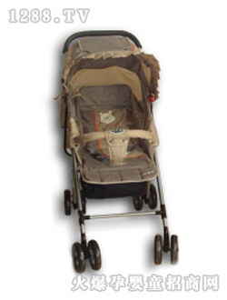 小貝樂(lè)兒童手推車T-126咖啡色