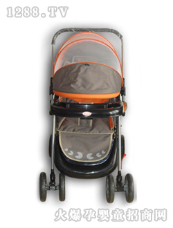 小貝樂(lè)兒童手推車T-128-1灰色