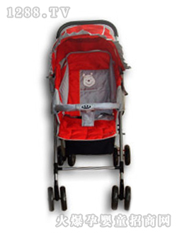 小貝樂(lè)兒童手推車T-126紅色