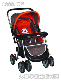 小貝樂(lè)兒童手推車T-128紅色