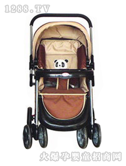 小貝樂(lè)兒童手推車T-128卡其色