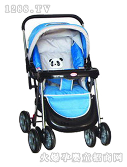 小貝樂(lè)兒童手推車T-128藍(lán)色