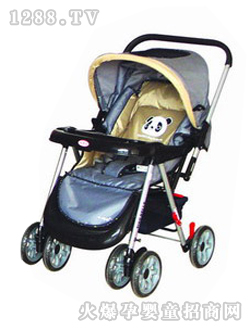 小貝樂(lè)兒童手推車T-128天藍(lán)