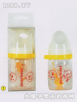 多用途晶鉆玻璃奶瓶60ml