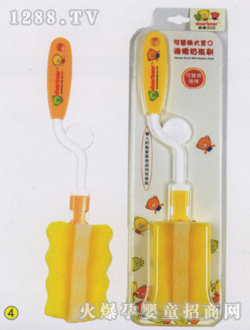 可替換式寬口海綿奶瓶刷