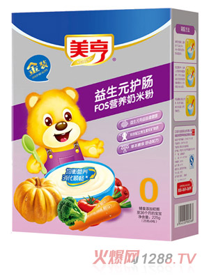 美亨盒裝益生元護腸FOS營養(yǎng)奶米粉0段