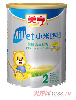 美亨小米芝麻綠豆營養(yǎng)米粉2段