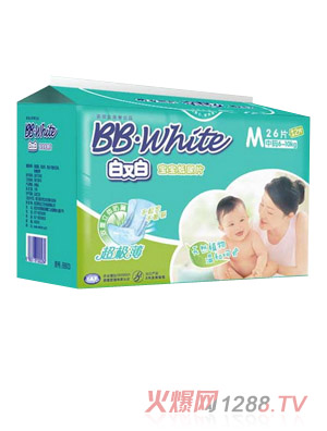 白又白寶寶紙尿片M
