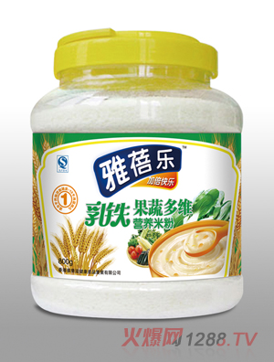 雅蓓樂乳鐵果蔬多維營養(yǎng)米粉