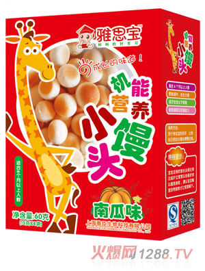 雅思寶南瓜味機能營養(yǎng)小饅頭