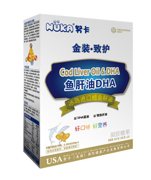 努卡金裝致護魚肝油DHA凝膠糖果