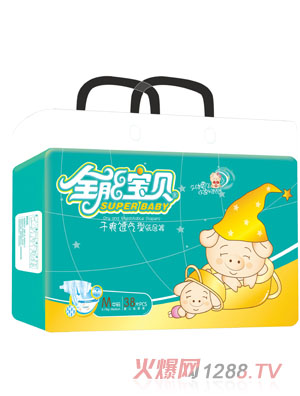 全能寶貝大包干爽透氣紙尿褲M(mǎn)碼38片