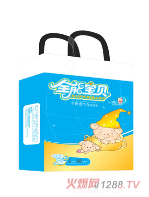 全能寶貝中包干爽透氣紙尿褲L碼20片