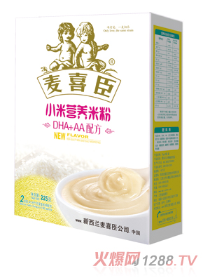 麥喜臣小米營(yíng)養(yǎng)米粉DHA+AA配方盒裝