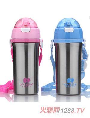 希希&樂(lè)樂(lè)背帶真空學(xué)飲杯