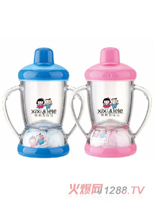 希希&樂(lè)樂(lè)背帶學(xué)飲杯400ml