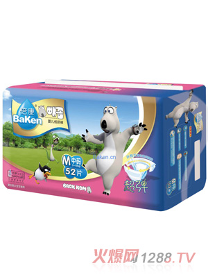 貝肯熊超彈嬰兒紙尿褲M碼(大包裝)