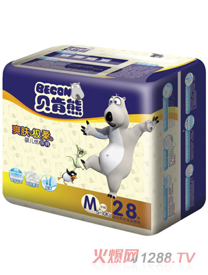 貝肯熊爽膚極柔紙尿褲M碼