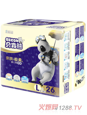 貝肯熊親膚極柔紙尿褲L碼
